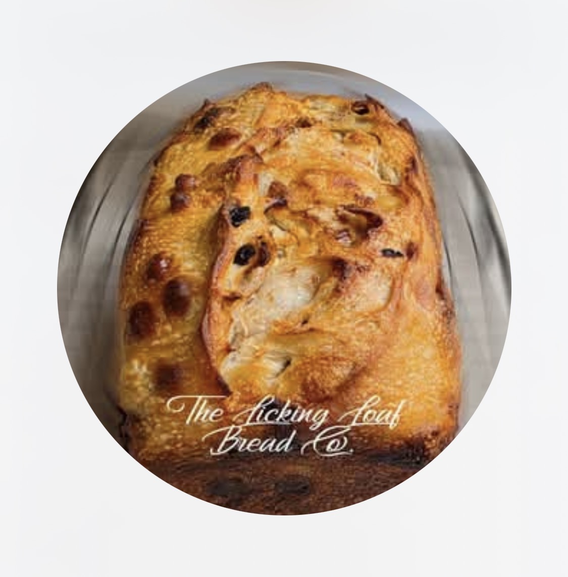 The Licking Loaf Bread Co., featuring a golden baked loaf